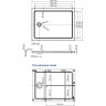 Поддон для душа WASSERKRAFT AMPER 29T 120x90 см 29T07