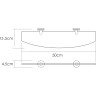 Полка стеклянная WASSERKRAFT TAUBER K-64424