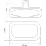 Полотенцедержатель WASSERKRAFT KAMMEL K-8360WHITE