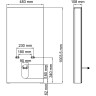 Пристенный модуль системы инсталляции для биде WASSERKRAFT NAAB 86BDT.050.BL 86BDT.050.BL AKCIYA