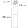 Щетка для унитаза напольная WASSERKRAFT K-1027POLISHED BLACK K-1027PB