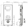 Система инсталляции для унитазов WASSERKRAFT ABENS 20TLT.010.ME.BL.WH02