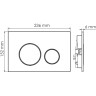Система инсталляции для унитазов WASSERKRAFT ABENS 20TLT.010.ME.BL.WM02