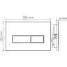 Система инсталляции для унитазов WASSERKRAFT ABENS 20TLT.010.ME.BL.WM03
