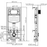 Система инсталляции для унитазов WASSERKRAFT ALLER 10TLT.010.ME.PB02