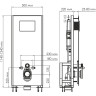 Система инсталляции для унитазов WASSERKRAFT GLAN 66TLT.010.ME.BL.WH03
