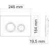 Система инсталляции для унитазов WASSERKRAFT VILS 56TLT.010.ME.BN01