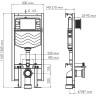 Система инсталляции для унитазов WASSERKRAFT VILS 56TLT.010.ME.BN01