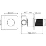 Смеситель для душа WASSERKRAFT EMS 7651