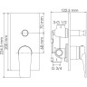 Смеситель для ванны и душа WASSERKRAFT GLAN 6661