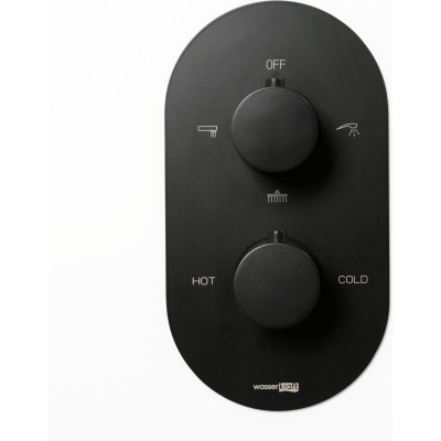 Термостатический смеситель для ванны и душа WASSERKRAFT THERMO ELBE 7444