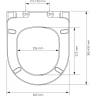 Унитаз с крышкой WASSERKRAFT BERKEL 2 в 1 H001.E034