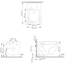 Унитаз с крышкой WASSERKRAFT MINDEL 2 в 1 H002.E034